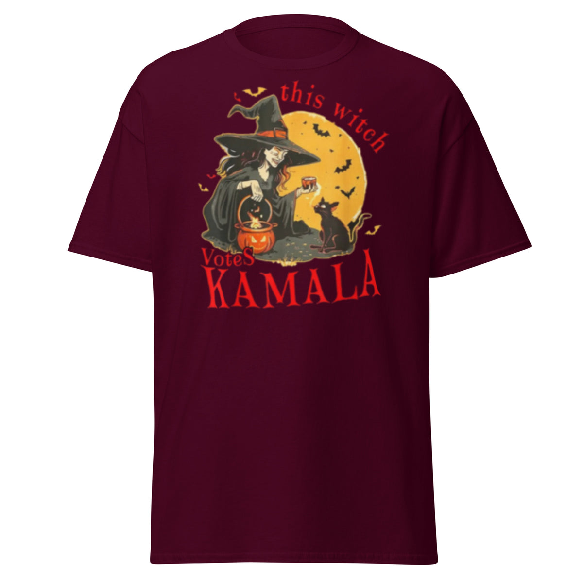 This Witch Votes Kamala Harris Tee, Kamala Harris Halloween T-shirt Classic Shirt.