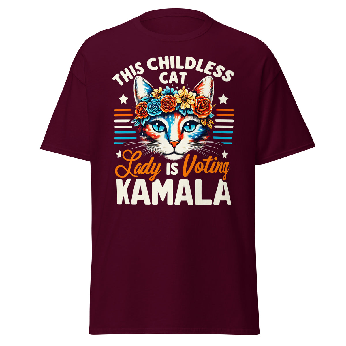 Childless Catlady Is Voting Kamala Harris Tee Kamala Tee - Kamala 2024 Shirt Kamala Rally Women's Classic T-shirt.