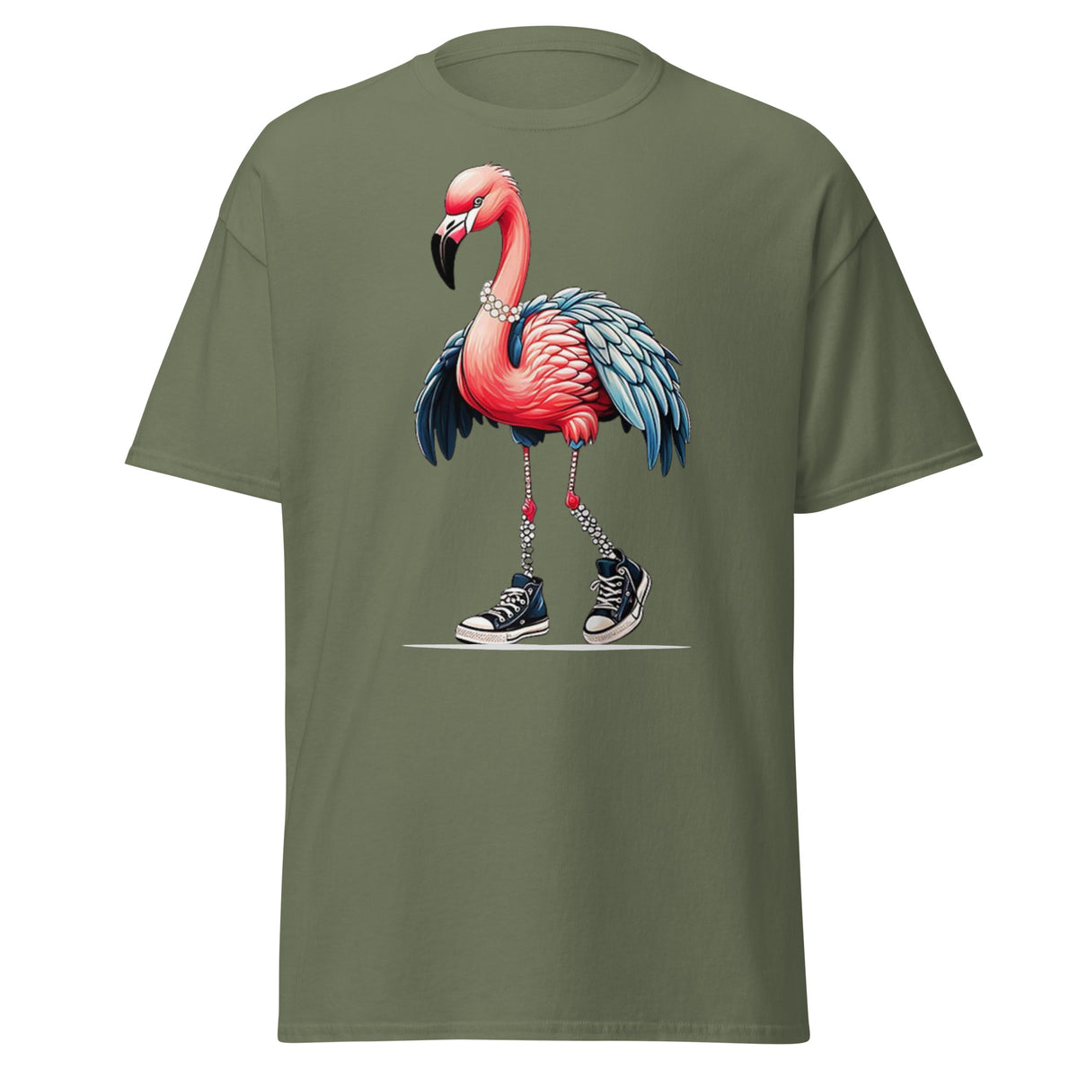 Flamingo Chucks And Pearls Comma La Kamala Harris 2024 Tee - Shirt - Classic T-shirt