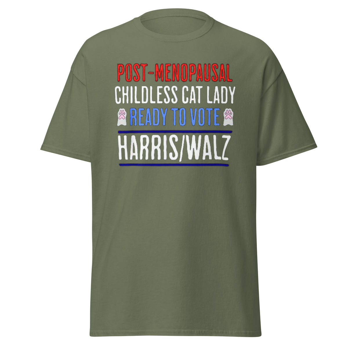 Postmenopausal Childless Catlady - Ready To Vote Kamala Walz - Harris Tee - Shirt Kamala 2024 Classic