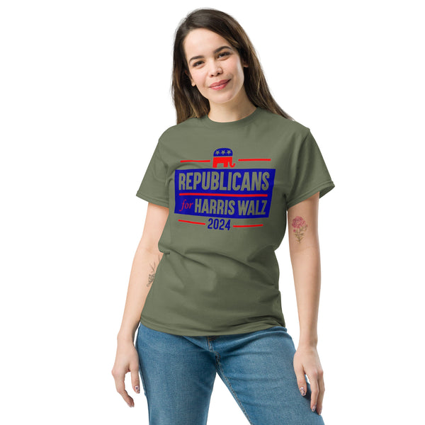 Republicans For Harris Walz - Kamala Walz Tee - Kamala 2024 Shirt - Republicans Tshirt Unisex Classic