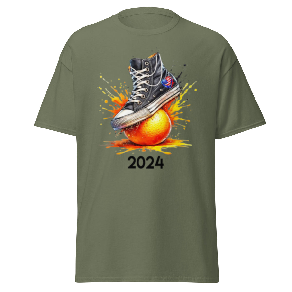 Sneakers And Pearls Smashing An Orange - Crushing Oranges Kamala 2024 Tshirt Unisex Classic Kamala Harris Tee.