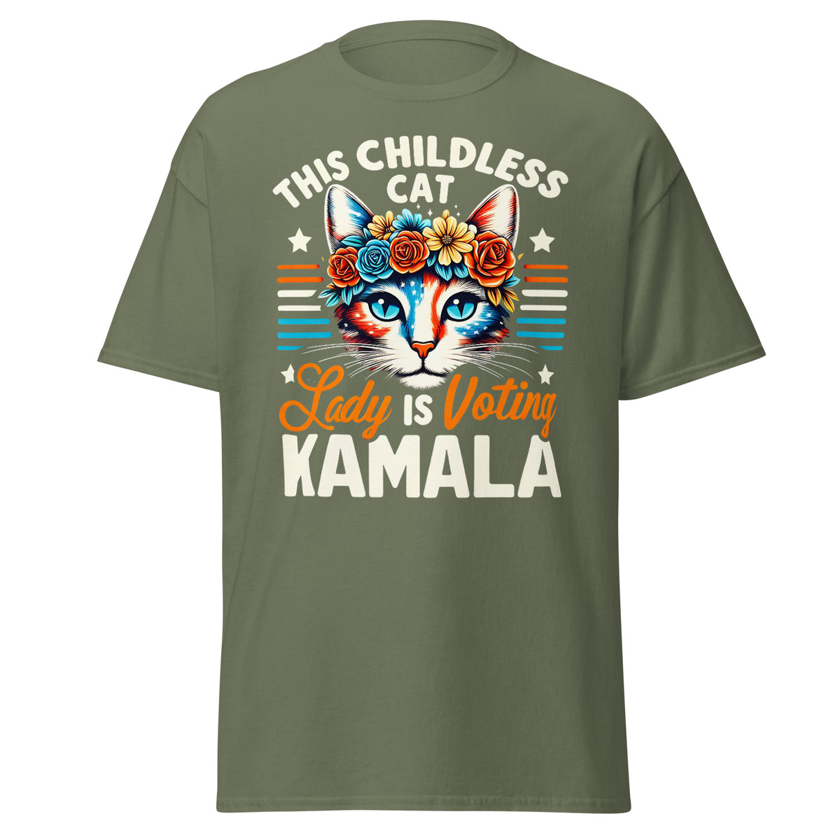 Childless Catlady Is Voting Kamala Harris Tee Kamala Tee - Kamala 2024 Shirt Kamala Rally Women's Classic T-shirt.