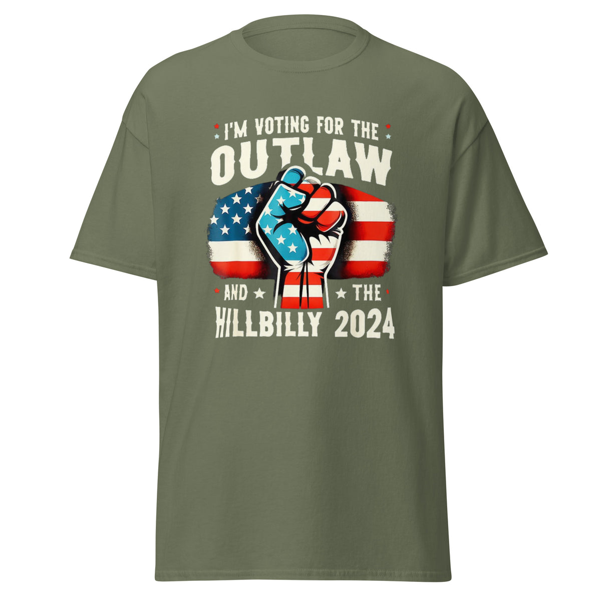 I Am Voting For Outlaw And Hillbilly 2024 - Hillbilly Tee - Kamala Harris Tee - Trump 2024 - Kamala Trump Debate Election Unisex Classic Tee