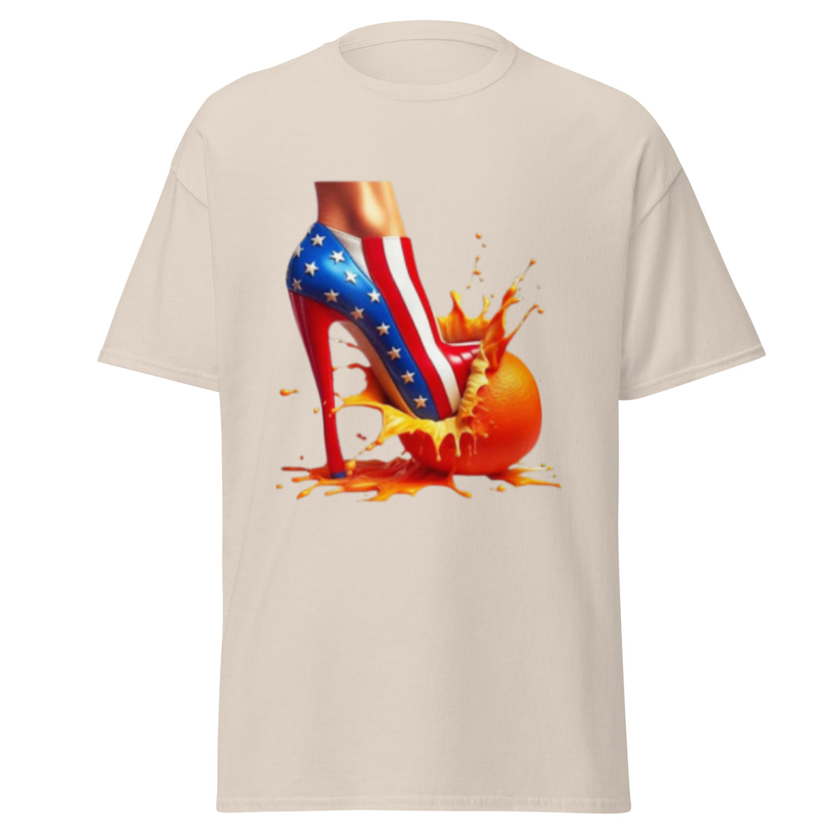 High Heels Crushing Oranges - Kamala Harris Tshirt - Crushing Stubborn Oranges Classic Tee - Kamala 2024 Shirt.