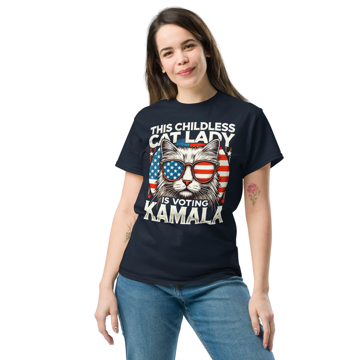 Childless Catlady Kamala Harris Tee - Kamala Tee - Kamala 2024 Election Tshirt - Kamala Harris Shirt - Kamala Merch Classic Tee