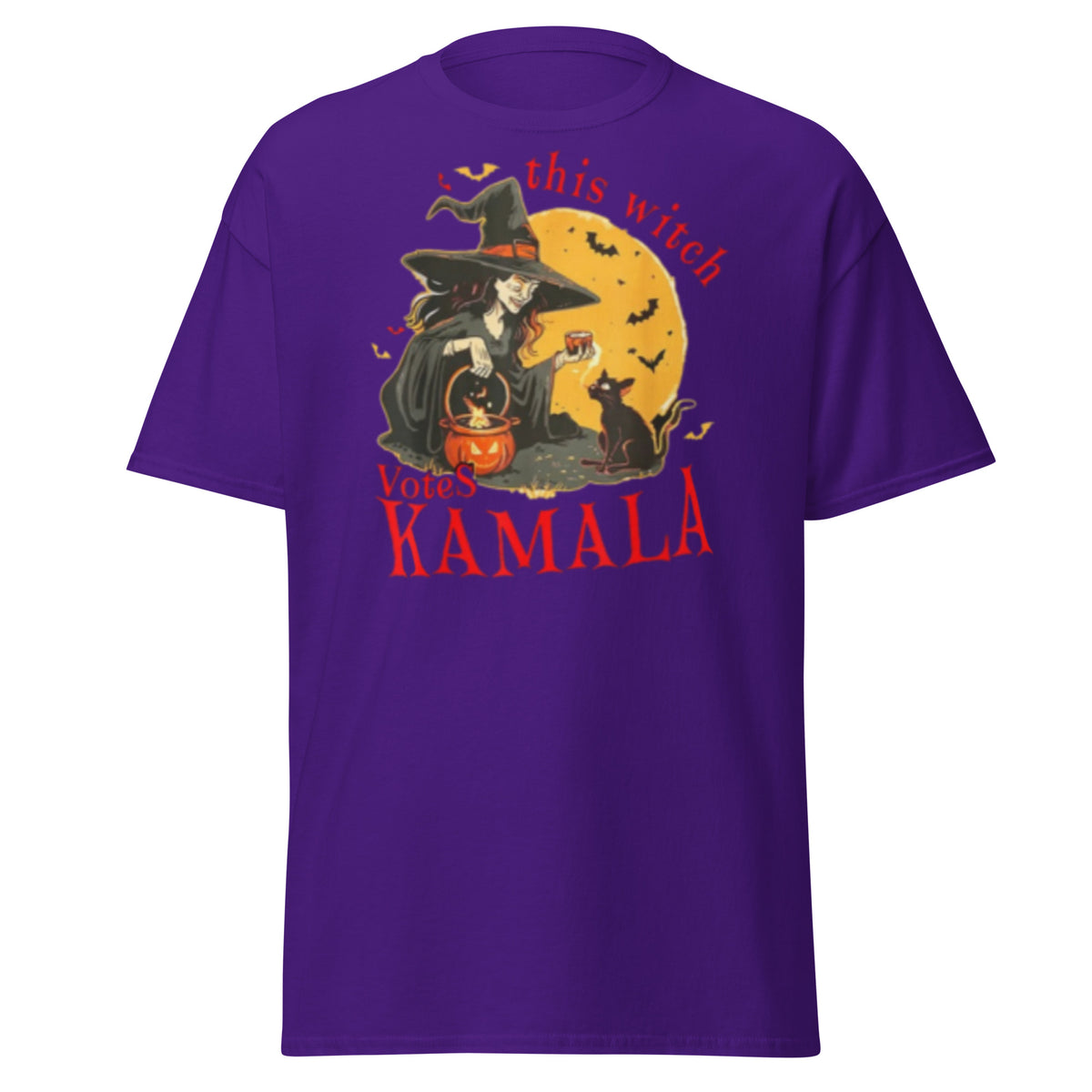 This Witch Votes Kamala Harris Tee, Kamala Harris Halloween T-shirt Classic Shirt.