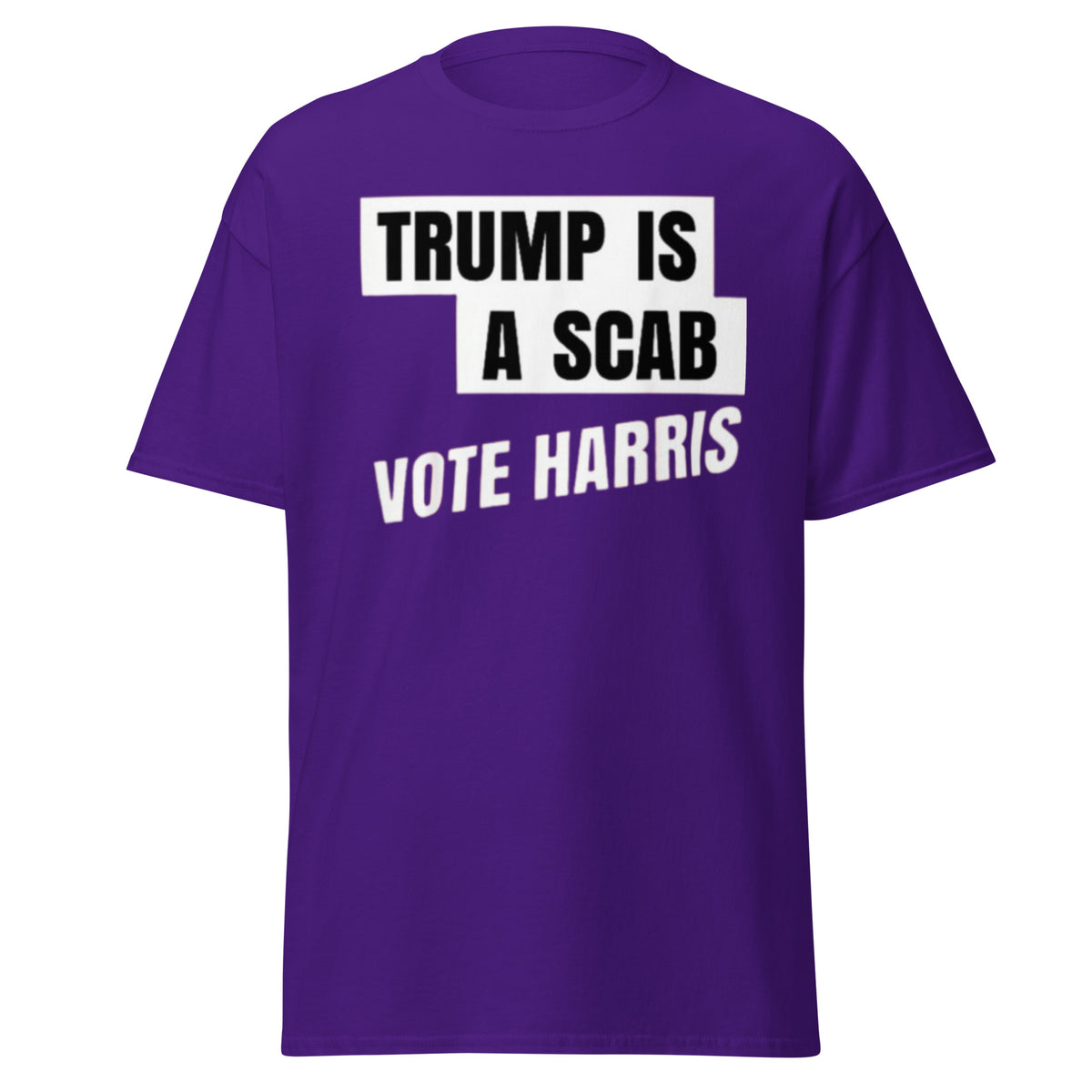 Trump Scab - Trump Is A Scab - Vote Harris Tee - Kamala Harris Shirt - Kamala Trump Debate Tshirt Unisex Classic