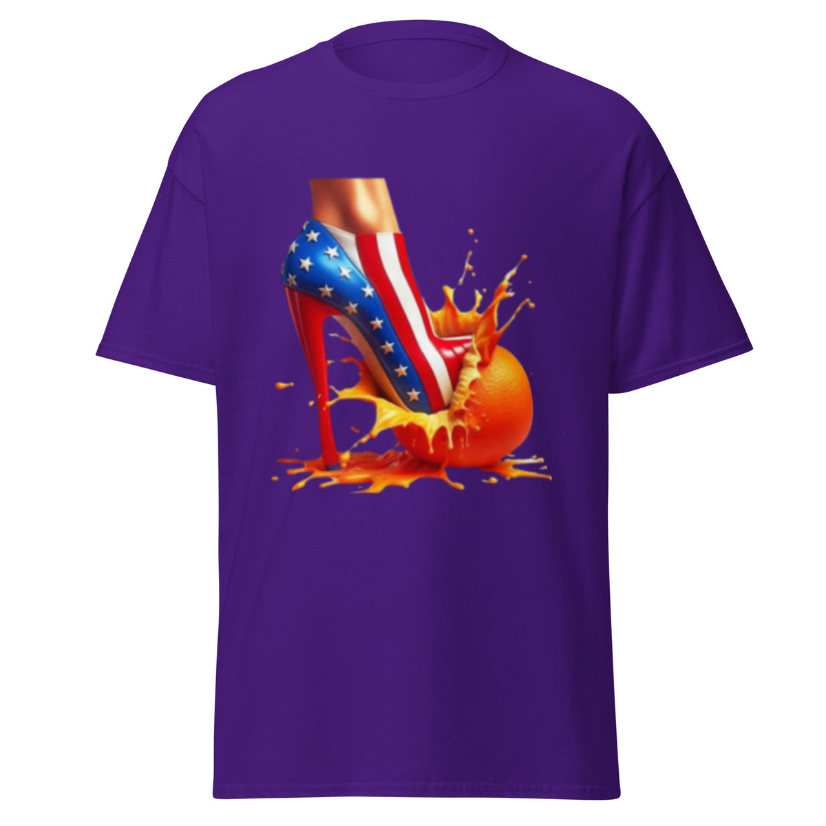 High Heels Crushing Oranges - Kamala Harris Tshirt - Crushing Stubborn Oranges Classic Tee - Kamala 2024 Shirt.