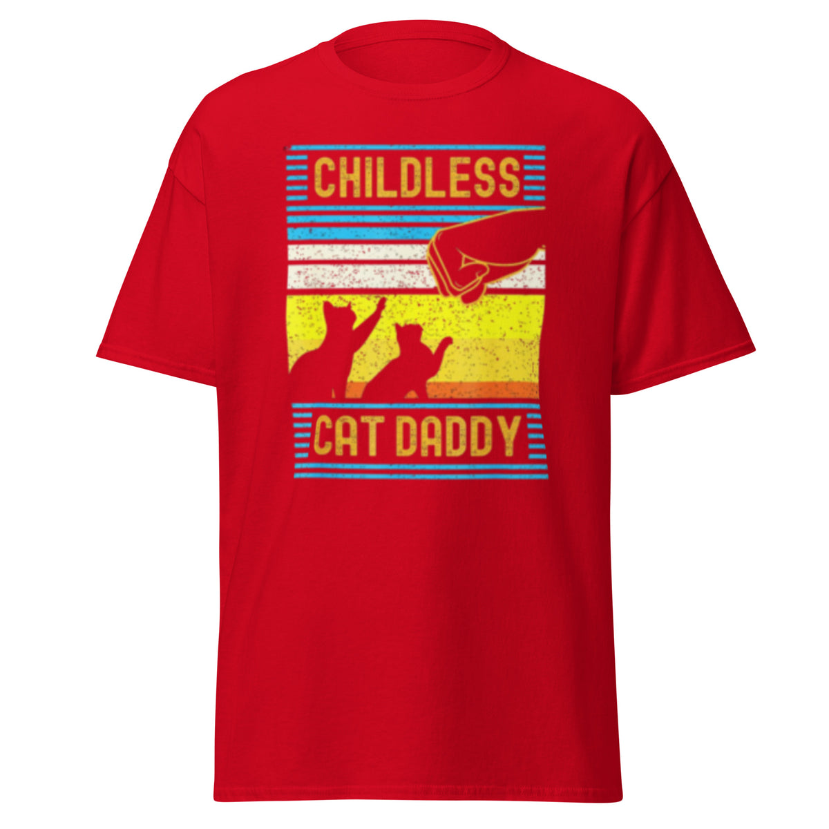 Childless Cat Daddy Kamala Harris Tee Shirt - Kamala, Trump, Walz USA Election T-shirt - Cat daddy With Kamala Harris Walz Unisex Classic