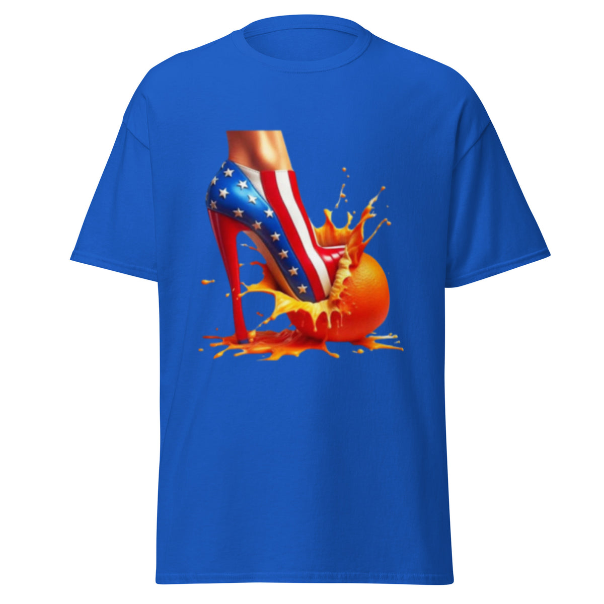 High Heels Crushing Oranges - Kamala Harris Tshirt - Crushing Stubborn Oranges Classic Tee - Kamala 2024 Shirt.