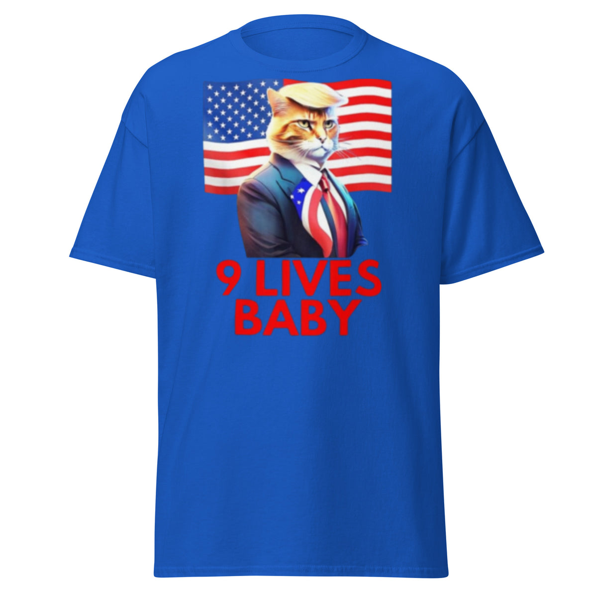 9 Lives Baby - Trump 2024 Kamala Election Tee Shirt - Trump USA Election Rally Tshirt Unisex Classic