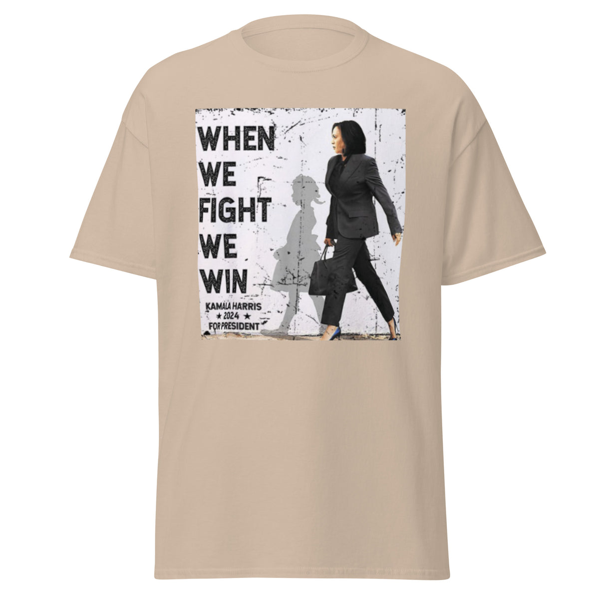 When We Fight We Win Harris 47 Tee, Harris Walz 2024 T-shirt Kamala Harris For President 2024 Shirt Classic