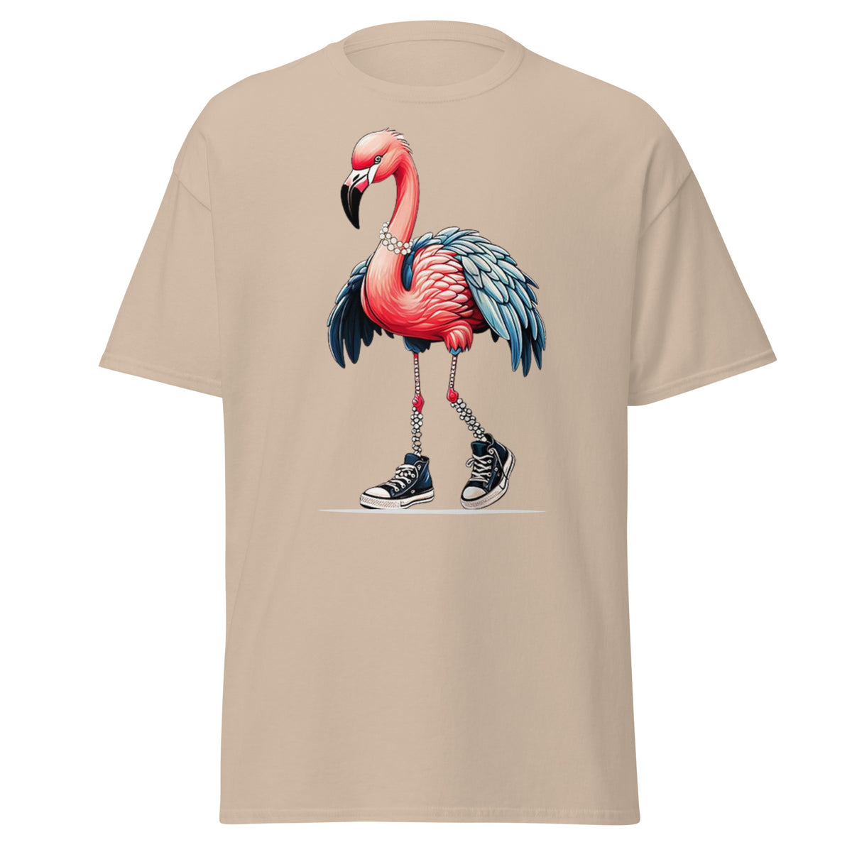 Flamingo Chucks And Pearls Comma La Kamala Harris 2024 Tee - Shirt - Classic T-shirt