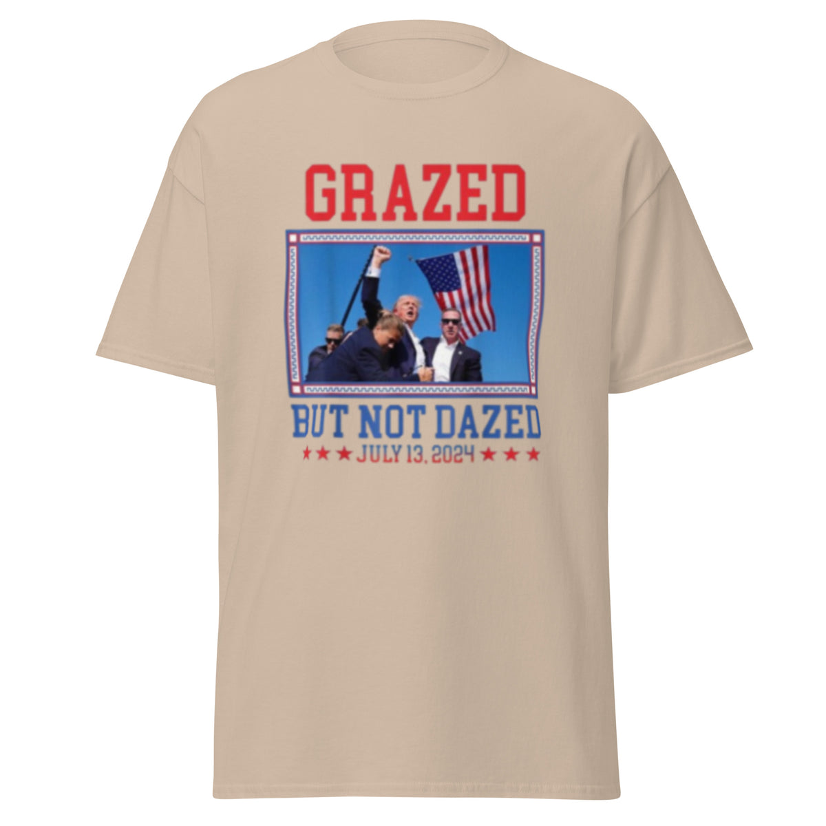 Grazed But Not Drazed - Trump 2024 Election Tee - Trump Tshirt Unisex classic tee