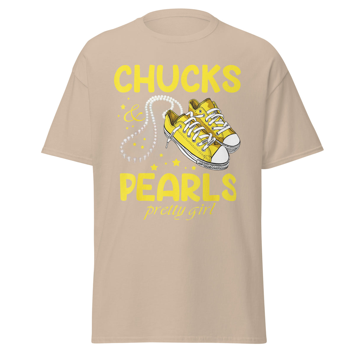 Chucks And Pearls Pretty Girl - Kamala Harris Tee - Kamala Tee - Kamala 2024 Election Tee Chuck And Pearl Classic Tshirt.