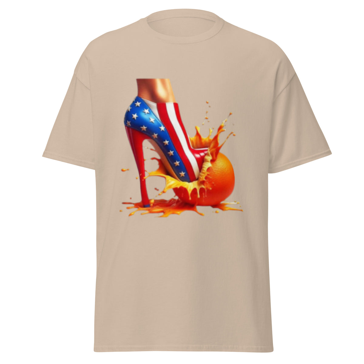 High Heels Crushing Oranges - Kamala Harris Tshirt - Crushing Stubborn Oranges Classic Tee - Kamala 2024 Shirt.