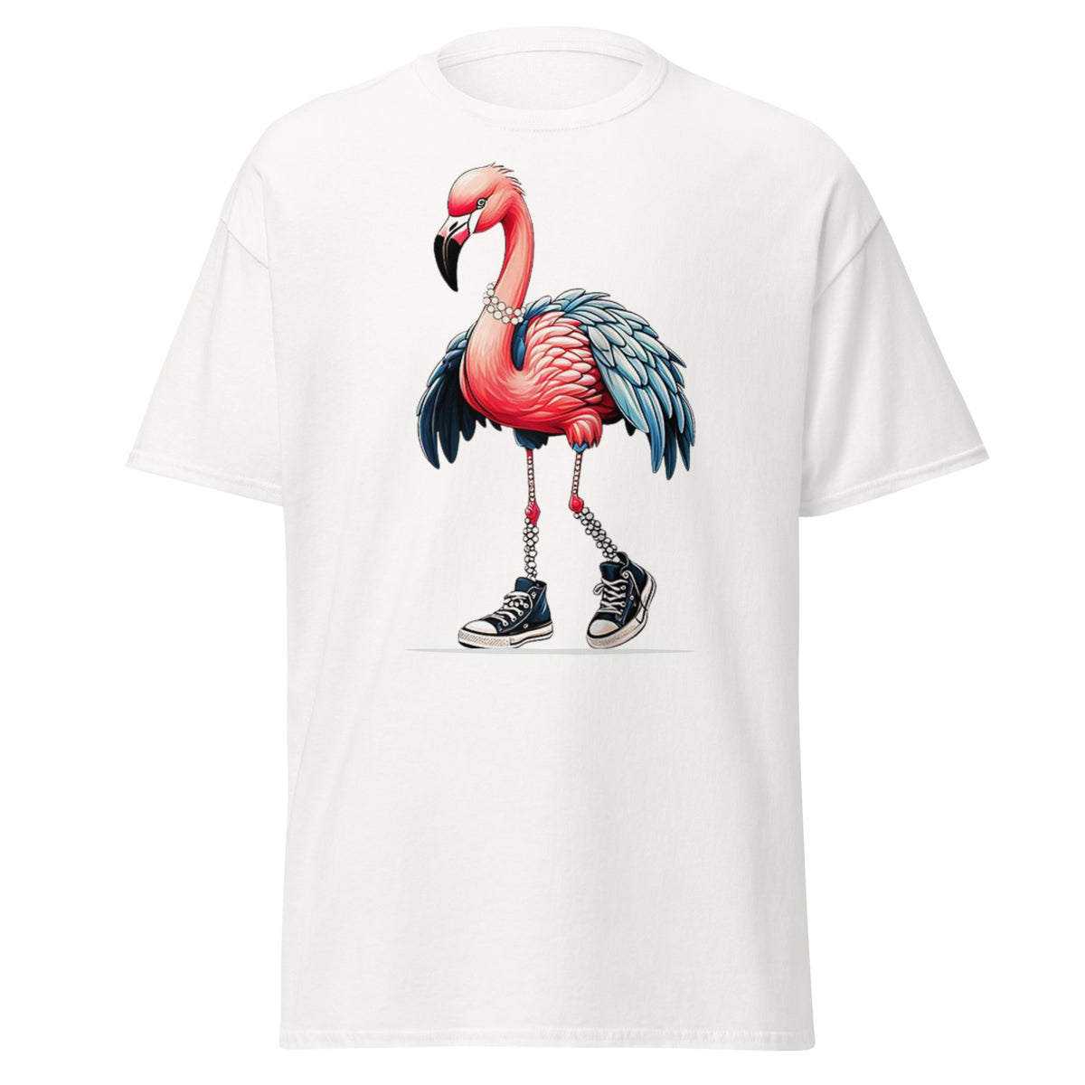 Flamingo Chucks And Pearls Comma La Kamala Harris 2024 Tee - Shirt - Classic T-shirt