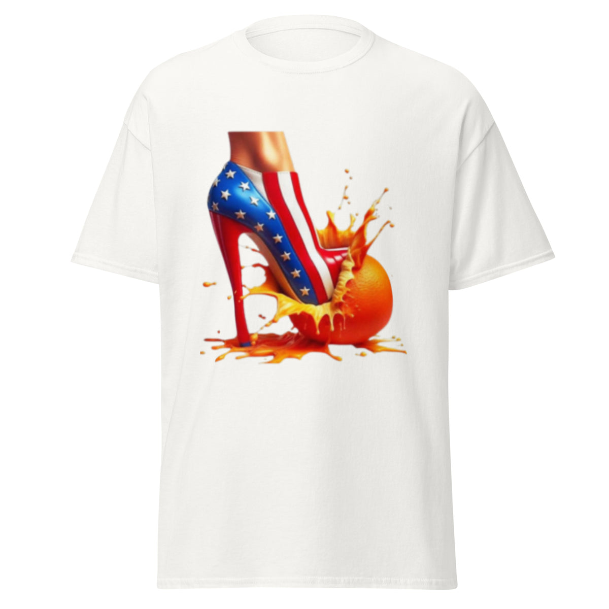 High Heels Crushing Oranges - Kamala Harris Tshirt - Crushing Stubborn Oranges Classic Tee - Kamala 2024 Shirt.